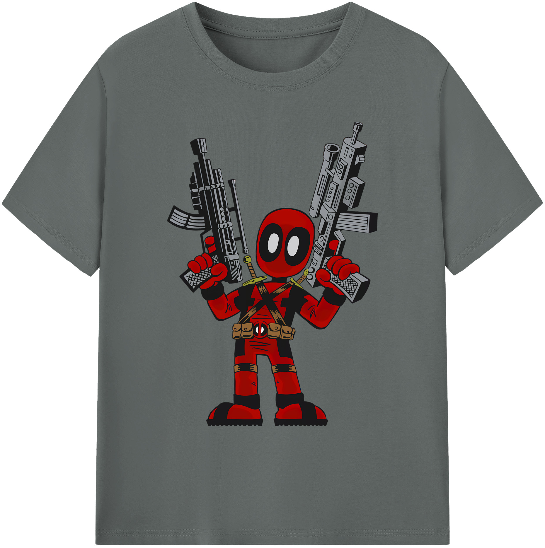 （画像用） Deadpool デッドプール 綿100％ メンズ半袖Tシャツ｜肌触りやわらか＆通気性